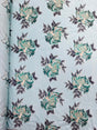 Multi Floral Color Jacquard Satin Fabric - Multi Floral Pattern, 58" Width (1 Yard)
