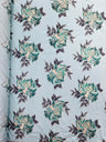 Multi Floral Color Jacquard Satin Fabric - Multi Floral Pattern, 58" Width (1 Yard)