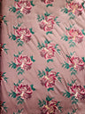 Multi Floral Color Jacquard Satin Fabric - Multi Floral Pattern, 58" Width (1 Yard)
