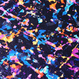 Gypsy Scarf Nylon Spandex Fabric - Multicolor Paint Splatter, 58/60" Width (1 Yard)
