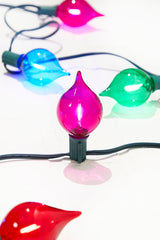 128 Inch LED Retro Kismet Light Strand X8 Multi Color Red Green Blue Pink Vintage Christmas String Lights Holiday Decor