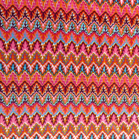 Swim Knit Nylon Spandex Multicolor Zig Zags