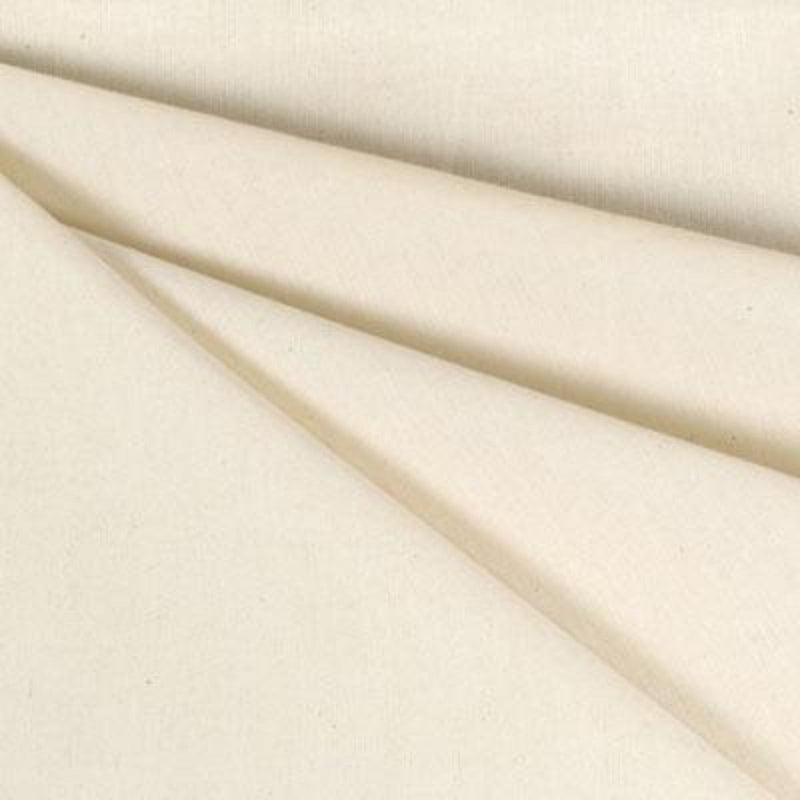 Cotton Muslin Cotton Fabric - White, Black, Natural, 60" Width, 120" Width (1 Yard)
