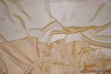 Two Tone Chiffon Polyester Fabric - Iridescent Sheer, 58/60" Width, Multiple Colors (Yards, Bolts, Sample Swatch)
