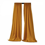 Polyester Poplin Fabric - Backdrop Drape Curtain Panel, Curtain Room Divider, 5 Feet Wide X 9 Feet High, 2 Panels (1 Set)