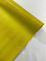Mutant Faux Crocodile Ostrich 3D Two Tone Vinyl Fabric - Two Tone Crocodile Texture, 54" Width (1 Yard)