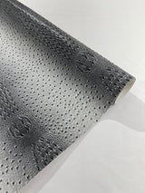 Mutant Faux Crocodile Ostrich 3D Two Tone Vinyl Fabric - Two Tone Crocodile Texture, 54" Width (1 Yard)