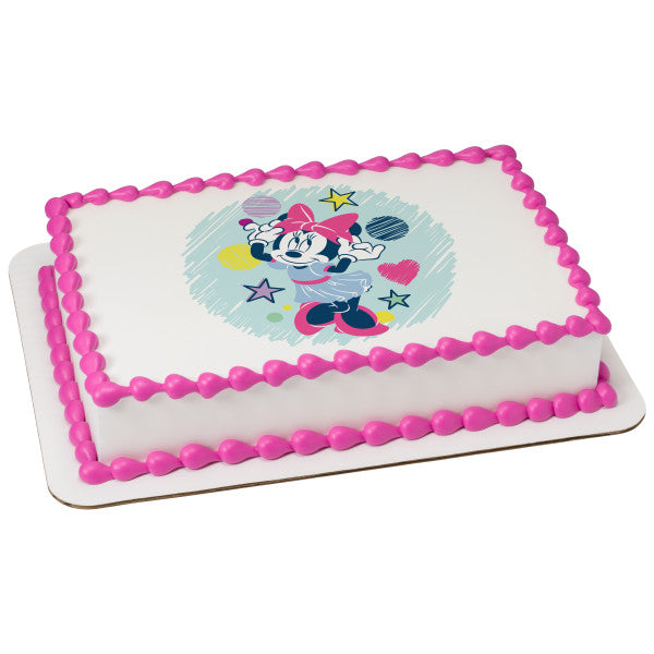 Minnie Mouse Sweet and Cute Edible Cake Image PhotoCake®