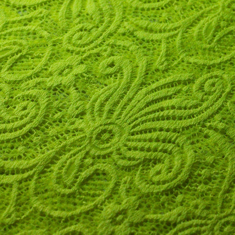 Cyclone Stretch Lace Nylon Spandex Fabric - Multiple Colors, Floral Lace, 58/60" Width (1 Yard)