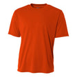 A4 N3142 Cooling Performance Crew Micro Poly Interlock Fabric - Athletic Orange, Moisture Wicking, Sun Defense (1 Shirt)