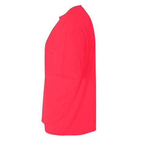 A4 N3142 Micro Poly Interlock Fabric - Coral, Moisture Wicking, Sun Defense, Quick Stain Release (1 Shirt)