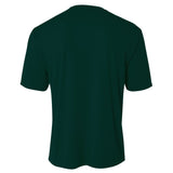 A4 N3142 Cooling Performance Crew Micro Poly Interlock Fabric - Forest, Moisture Wicking, Sun Defense, 4.0 Ounce (1 Piece)