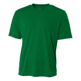 A4 N3142 Cooling Performance Crew Micro Poly Interlock Fabric - Kelly, Moisture Wicking, Sun Defense (1 Unit)