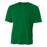 A4 N3142 Cooling Performance Crew Micro Poly Interlock Fabric - Kelly, Moisture Wicking, Sun Defense (1 Unit)