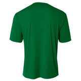 A4 N3142 Cooling Performance Crew Micro Poly Interlock Fabric - Kelly, Moisture Wicking, Sun Defense (1 Unit)