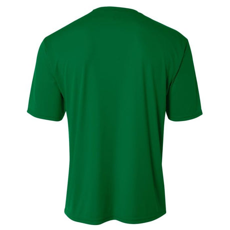 A4 N3142 Cooling Performance Crew Micro Poly Interlock Fabric - Kelly, Moisture Wicking, Sun Defense (1 Unit)