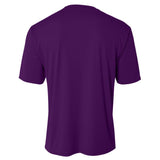 A4 N3142 Cooling Performance Crew Polyester Fabric - Purple, Moisture Wicking, Short Sleeve, Athletic Fit (1 Piece)