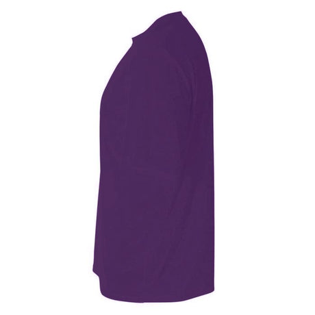 A4 N3142 Cooling Performance Crew Polyester Fabric - Purple, Moisture Wicking, Short Sleeve, Athletic Fit (1 Piece)
