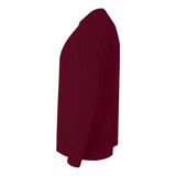 A4 N3165 Cooling Performance Long Sleeve Micro Poly Interlock Fabric - Maroon, Moisture Wicking, 44+ UPF (1 Shirt)