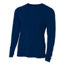 A4 N3165 Micro Poly Interlock Fabric - Navy, Long Sleeve, 44+ UPF (1 Piece)