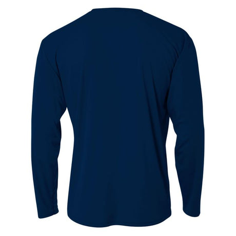A4 N3165 Micro Poly Interlock Fabric - Navy, Long Sleeve, 44+ UPF (1 Piece)