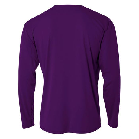 A4 N3165 Micro Poly Interlock Fabric - Purple, Long Sleeve, Moisture Wicking, UPF 44+, 4 Oz (1 Piece)
