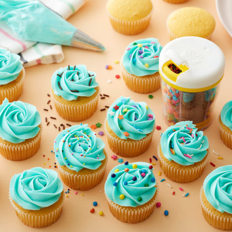 Wilton 6-Cell Rainbow Sprinkles Mix with Turning Lid, 5.92 oz.
