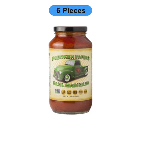 HOBOKEN FARMS BASIL MARINARA SAUCE 25 OZ JAR