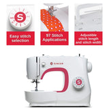 SINGER MX231 Sewing Machine - Multi Stitch, Adjustable Stitch Length And Width (1 Unit)