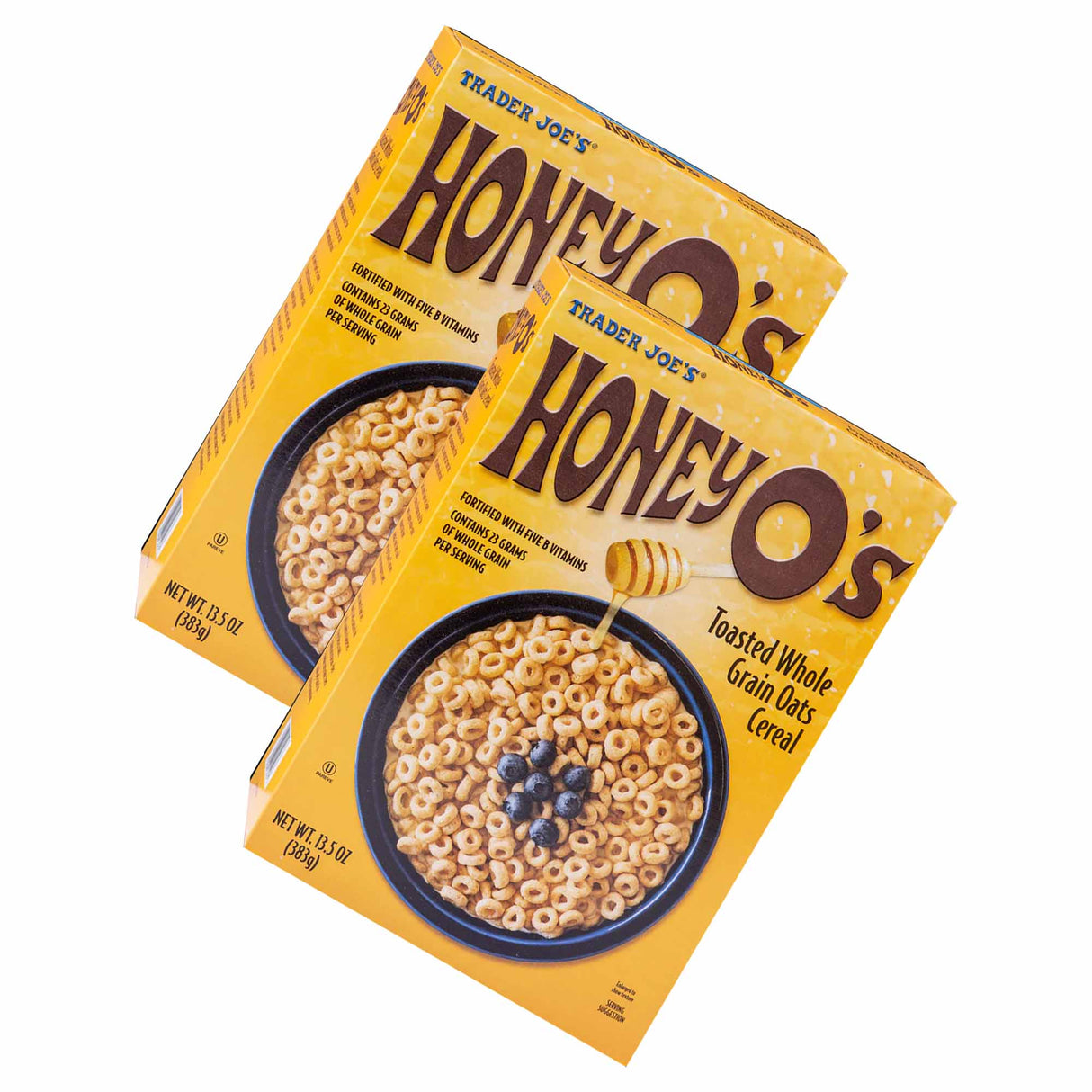 Trader Joe's Honey Nut O's Toasted Whole Grain Oats Cereal, 13.5 oz Box,