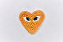 Embroidered Heart Patch with Eyes