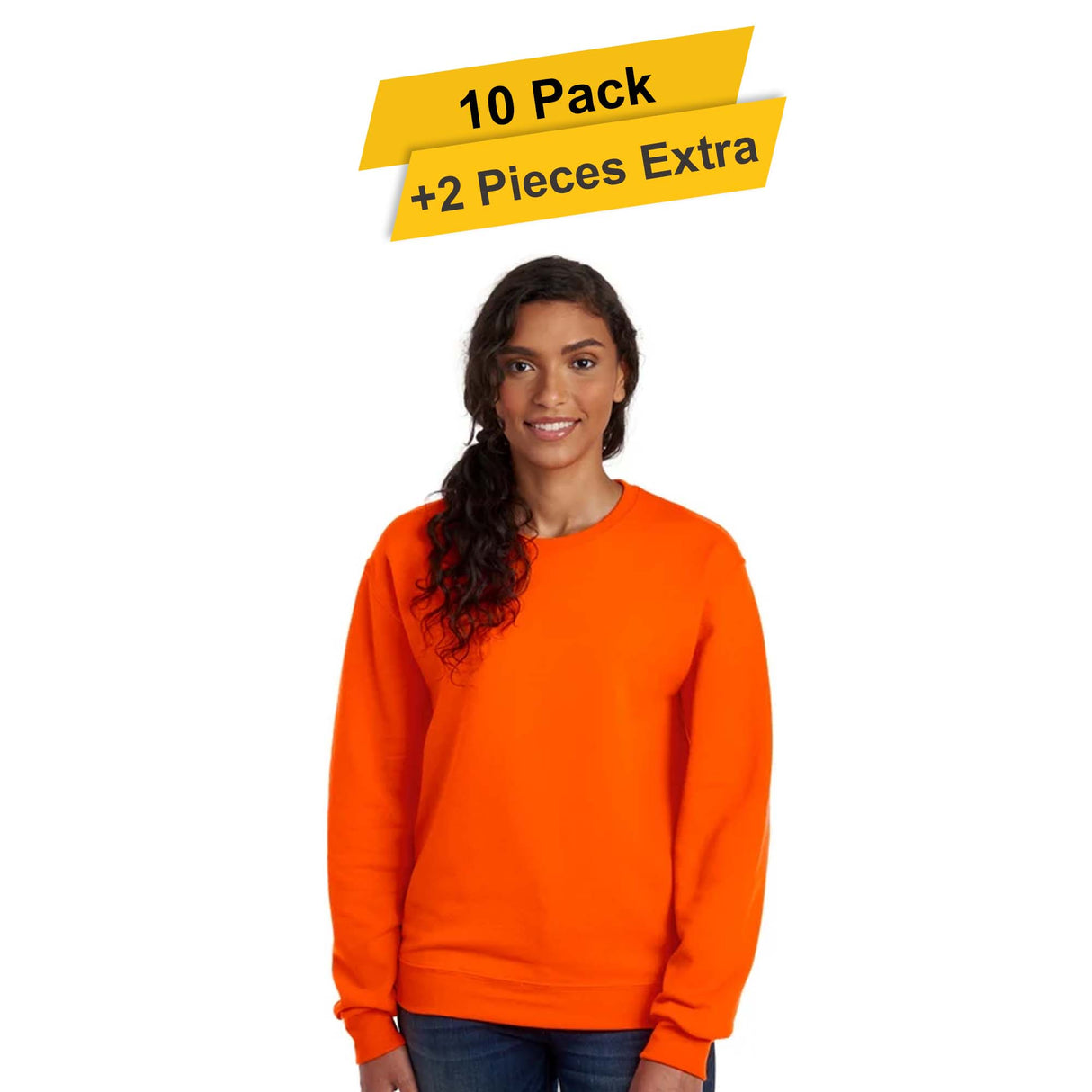 Nublend Sweatshirt Soft & Cozy Comfort  10 Pack  50/50 Cotton-Polyester