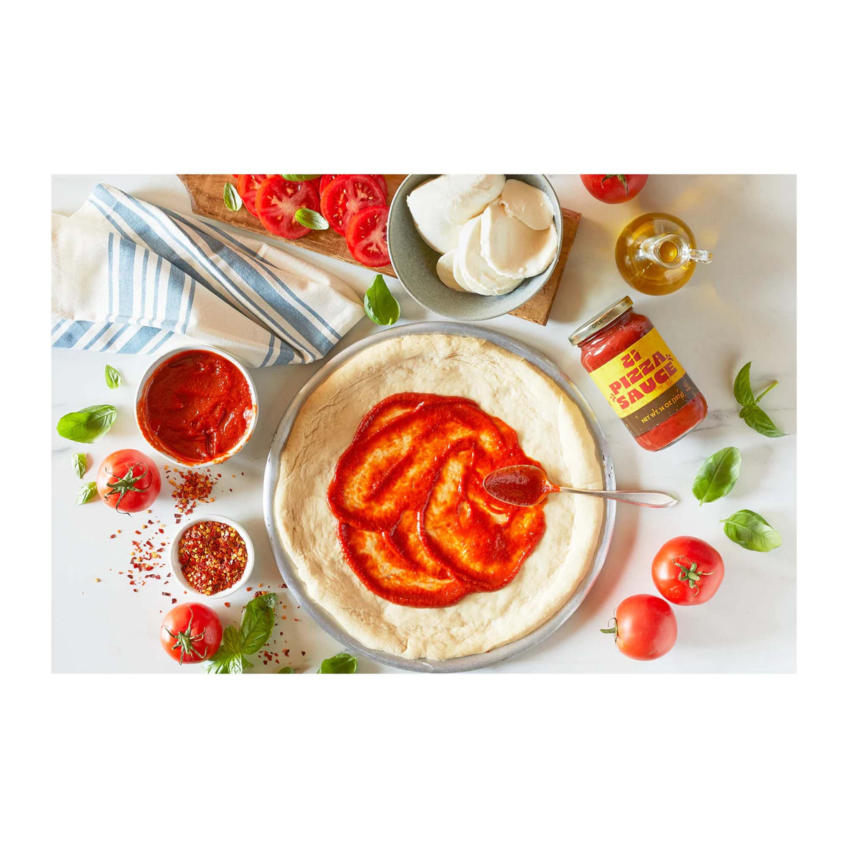 Pizza Sauce – Bright Tomato Italian-Style Savory Sauce for Pizza & Dipping