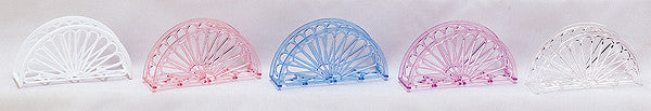 2.75" Tall Clear Napkin Holder with Fan Design – Pack of 144