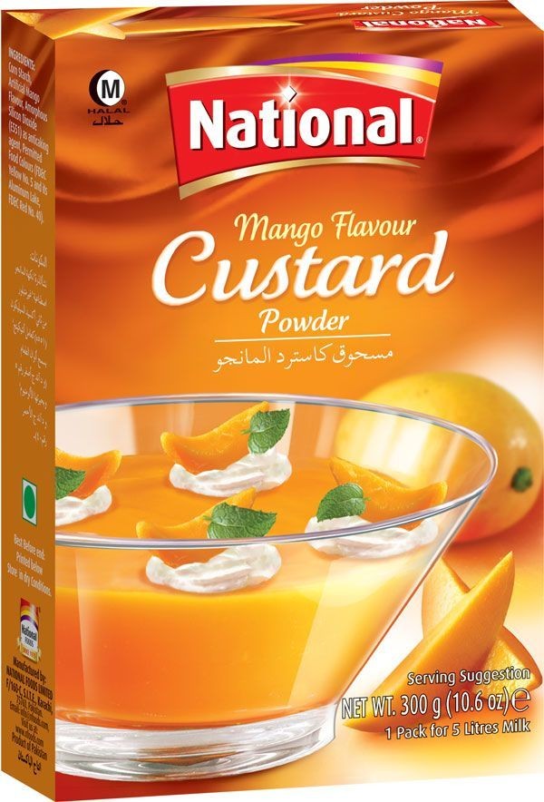 National Mango Custard Powder 300 Gm