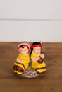 3" Dolomite Native American Couple Salt & Pepper Shakers