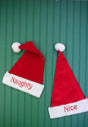 22” Reversible Santa Hat “Naughty” and “Nice”