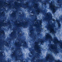 1 yarda de tela Minky Rosebud azul marino 58/60" de ancho con relieve de espiral de rosas