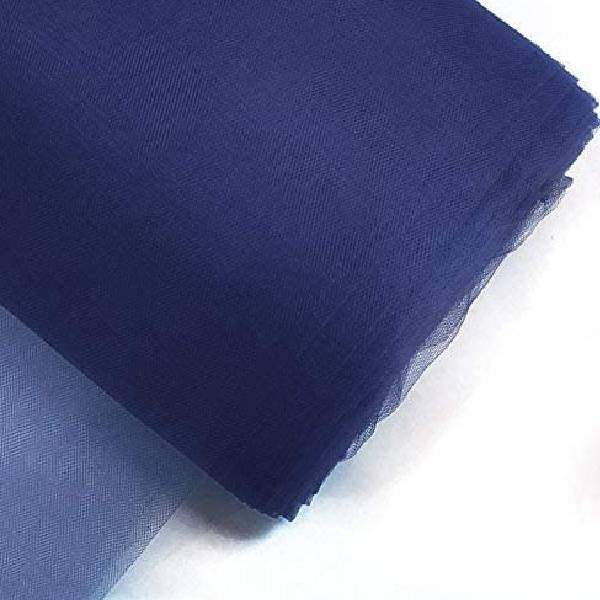 Tulle Bolt Polyester Fabric - Soft Sheer Solid, Baby Blue, 108" Width, 50 Yards