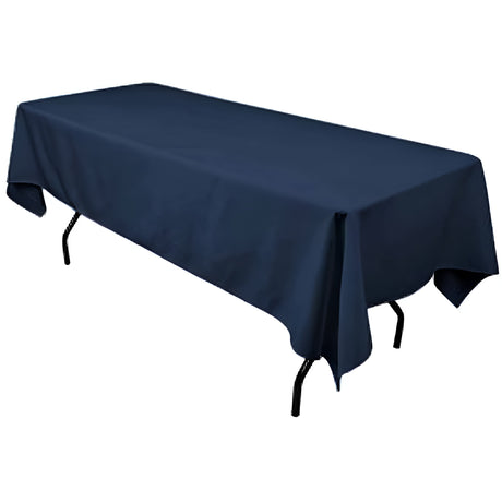 Polyester Rectangular Tablecloth Polyester Fabric - Wrinkle-Resistant, Stain-Proof, Washable, 60" X 144"