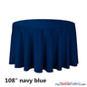108 Inch Round Polyester Seamless Tablecloth Fabric - Solid Color, 108" Diameter (By Piece)