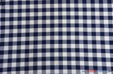 Picnic Checkers Polyester Fabric - Gingham Checkered, 1" X 1", 58/60" Width (1 Yard)