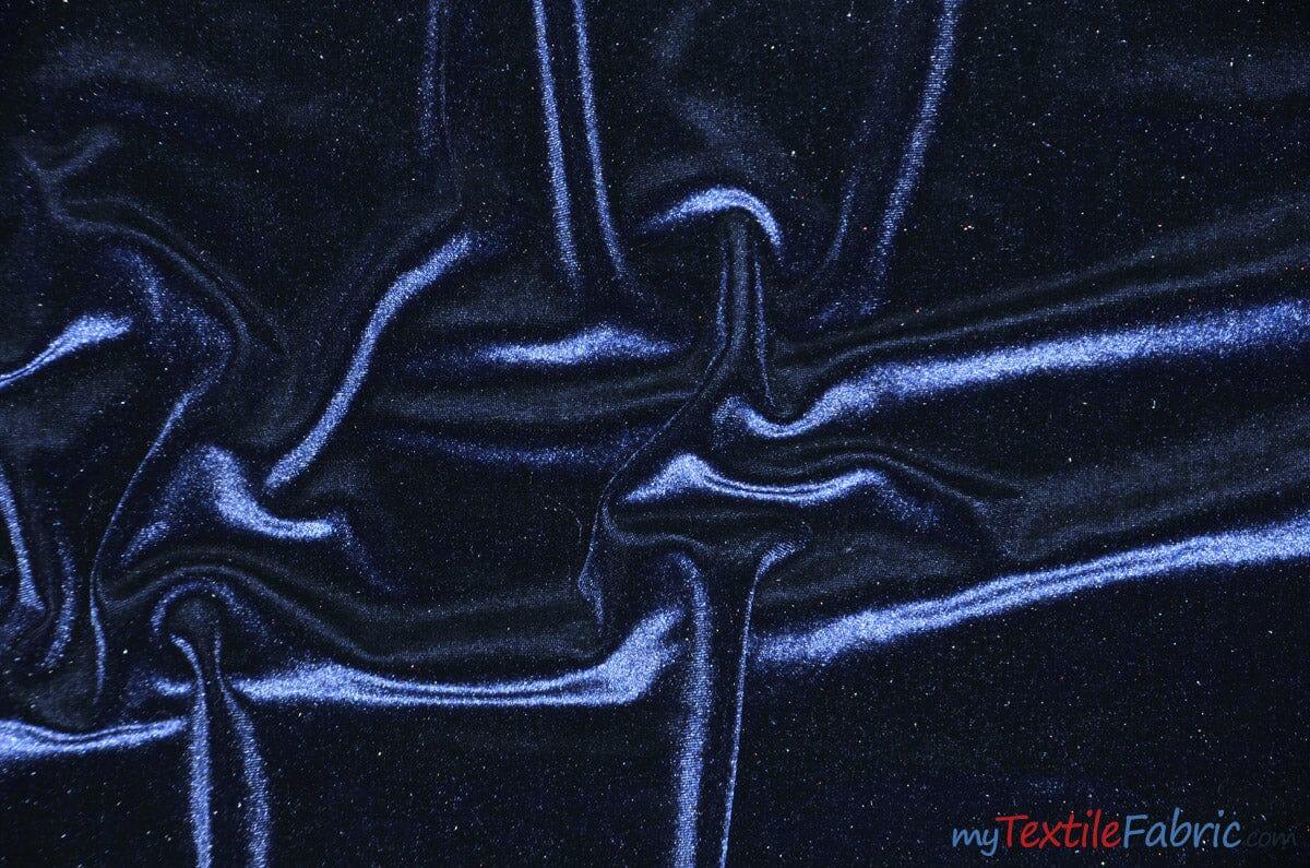 Stretch Velvet Spandex Fabric - Solid, 58" Width (1 Yard)