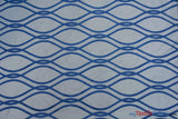 Elliptical Jacquard Polyester Fabric - Reversible Modern Geometric Pattern, 58/60" Width, Multiple Colors (1 Yard)