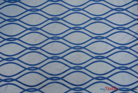 Elliptical Jacquard Polyester Fabric - Reversible Modern Geometric Pattern, 58/60" Width, Multiple Colors (1 Yard)