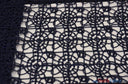 Open Weave Chain Chemical Lace Polyester Fabric - Sheer Metallic Open Work, Sequins Embellished, 50" Width, 10 Colors (1 Yard)