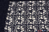 Open Weave Chain Chemical Lace Polyester Fabric - Sheer Metallic Open Work, Sequins Embellished, 50" Width, 10 Colors (1 Yard)