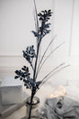 27” Glitter/Sequin Boxwood Grass Christmas Sprays - Midnight Blue