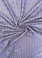 Heavy Eyelet Polyester Cotton Fabric - Navy Blue Floral Embroidery, 41"- 42" Width (1 Yard)