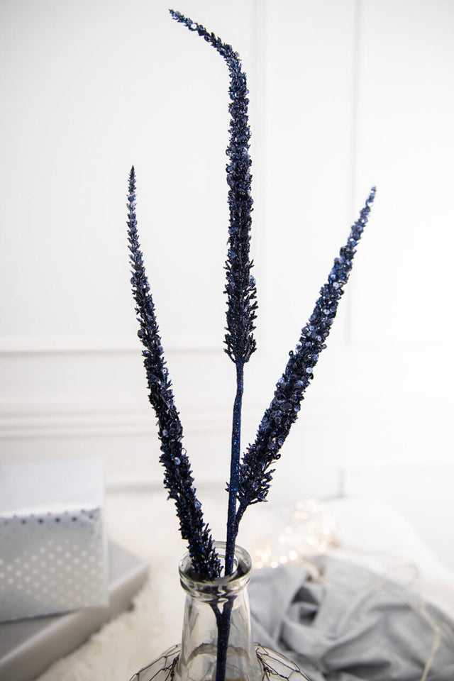 34" Triple Glitter/Sequin Millet Spray